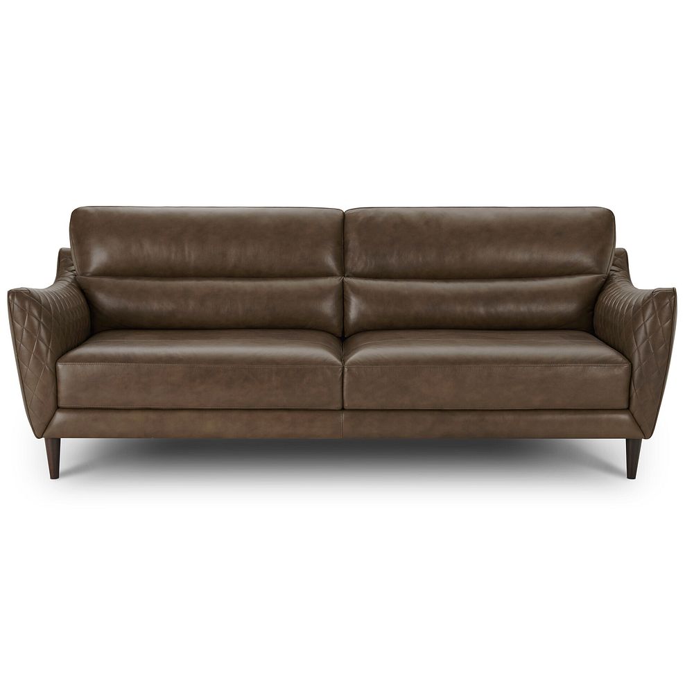 Lucca 4 Seater Sofa in Houston Taupe Leather 2