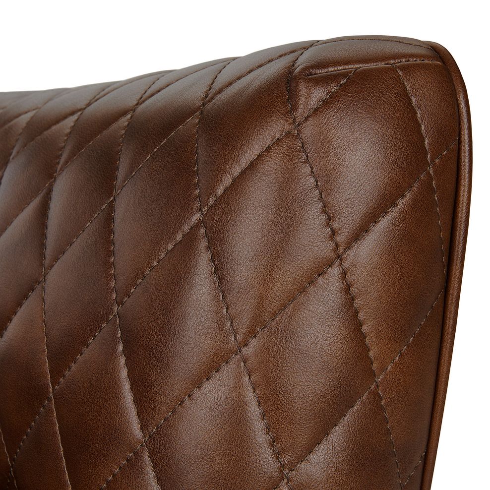 Lucca 4 Seater Sofa in Houston Whiskey Leather 8