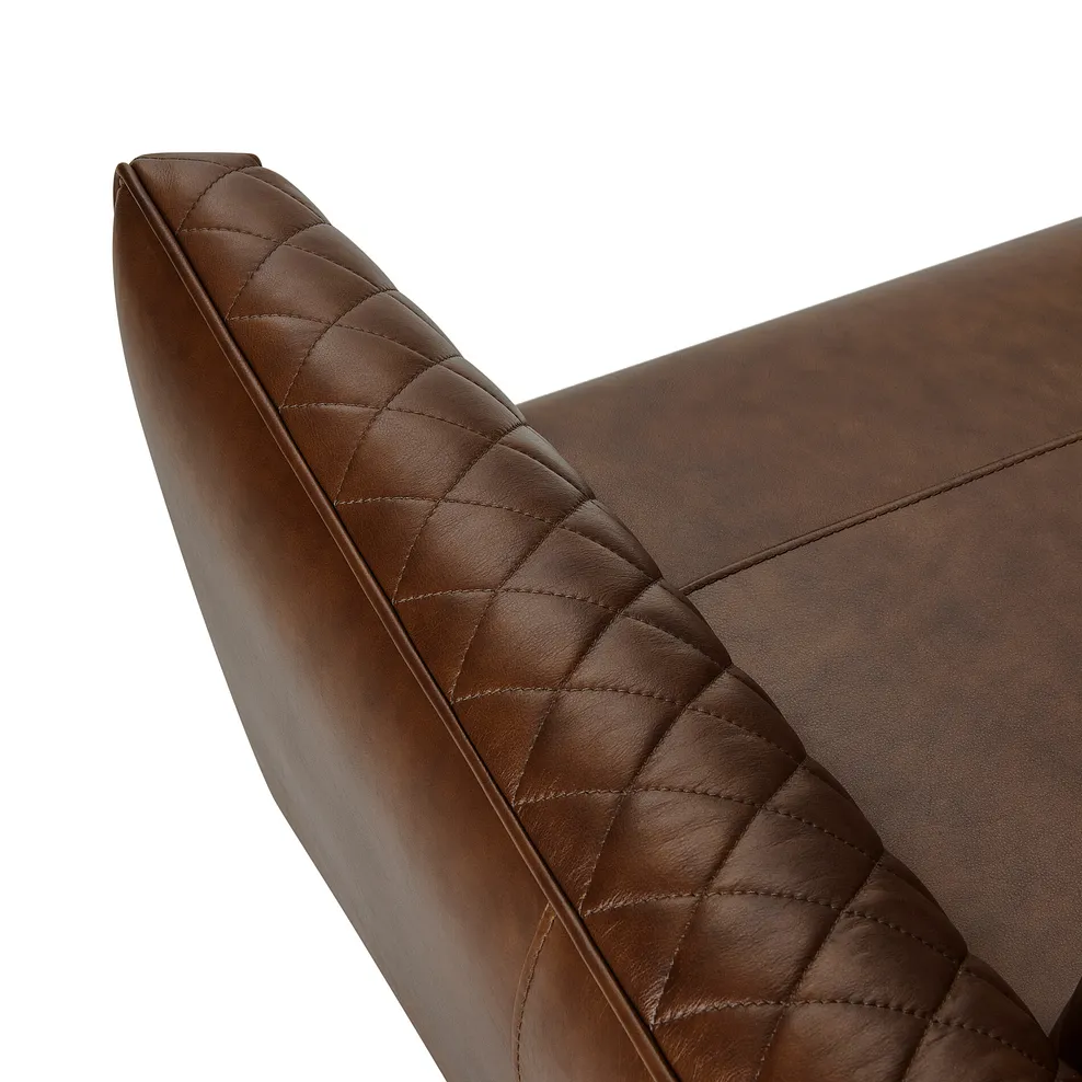 Lucca 4 Seater Sofa in Houston Whiskey Leather 9