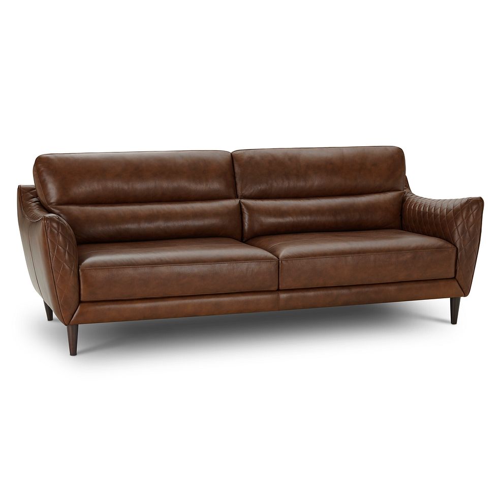 Lucca 4 Seater Sofa in Houston Whiskey Leather 3