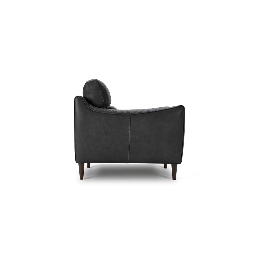 Lucca Armchair in Apollo Grey Leather 4