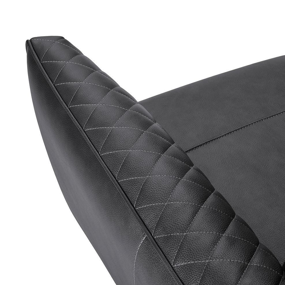 Lucca Armchair in Apollo Grey Leather 8