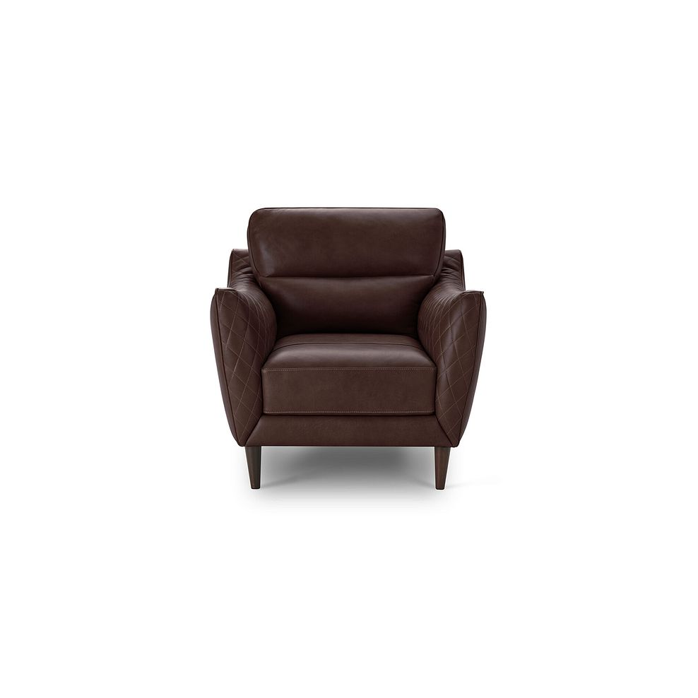 Lucca Armchair in Apollo Marrone Leather 2