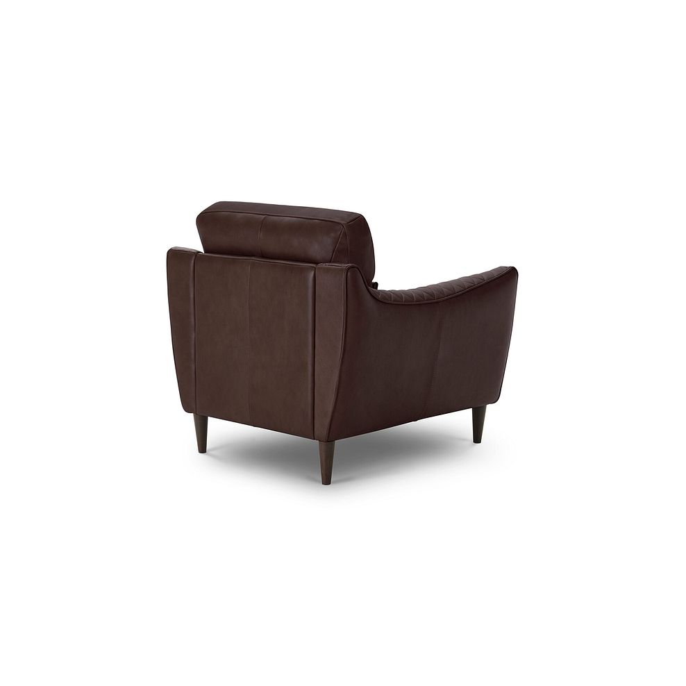 Lucca Armchair in Apollo Marrone Leather 3