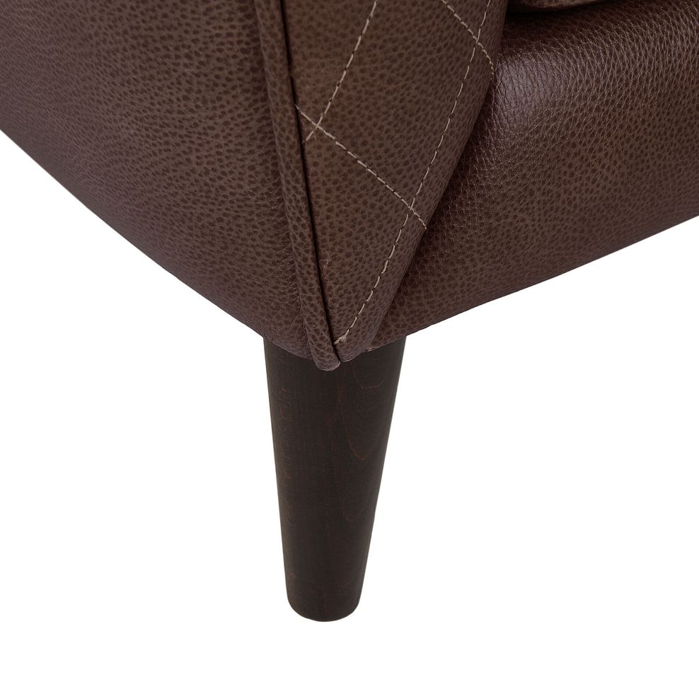 Lucca Armchair in Apollo Marrone Leather 6