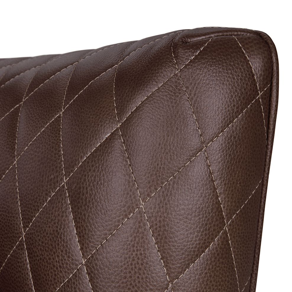 Lucca Armchair in Apollo Marrone Leather 7