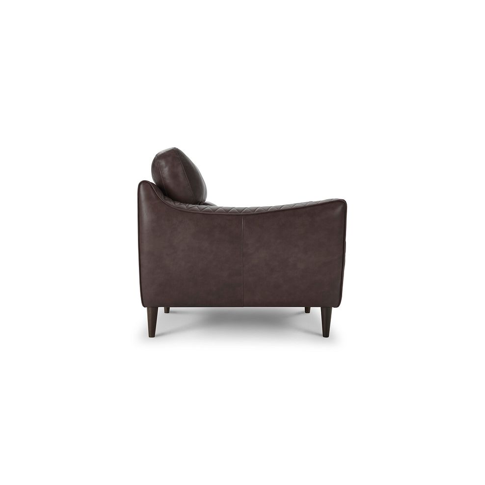 Lucca Armchair in Houston Cabernet Leather 4