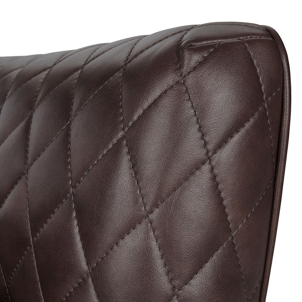 Lucca Armchair in Houston Cabernet Leather 7