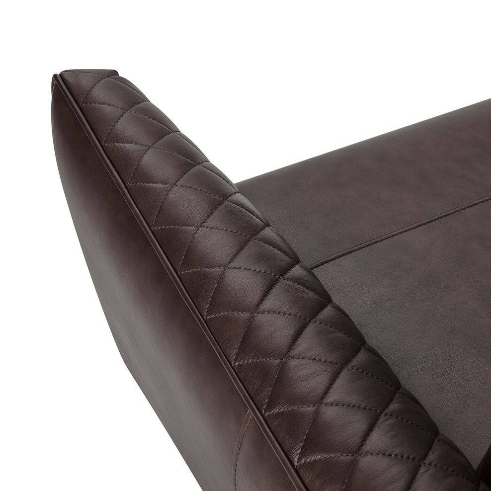 Lucca Armchair in Houston Cabernet Leather 8