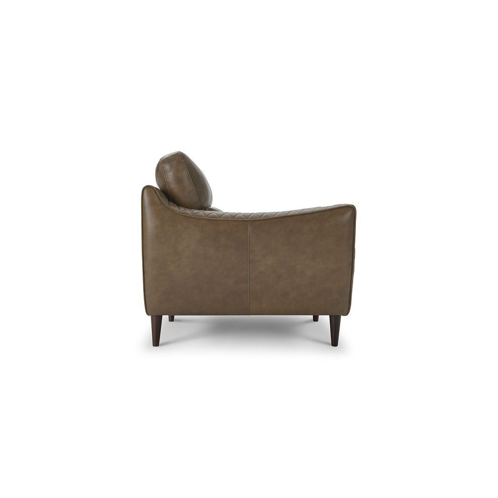 Lucca Armchair in Houston Ice Leather 4