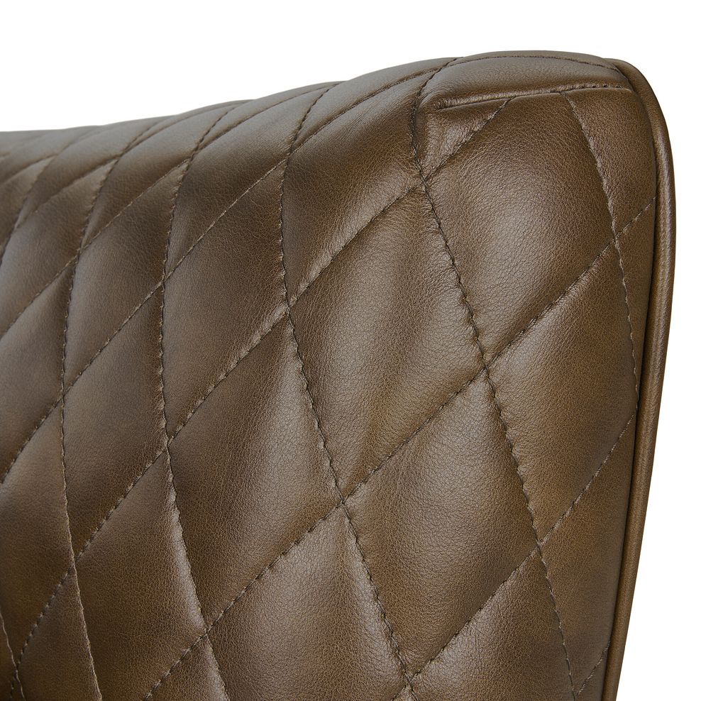 Lucca Armchair in Houston Ice Leather 7