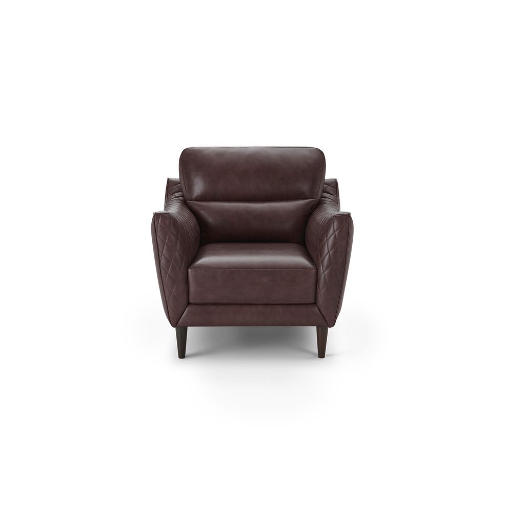 Lucca Armchair in Houston Sienna Leather 2