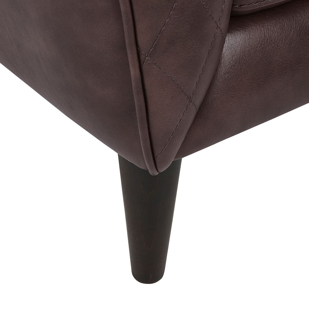 Lucca Armchair in Houston Sienna Leather 6