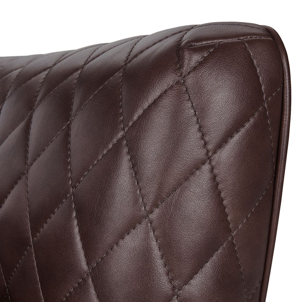 Lucca Armchair in Houston Sienna Leather 7