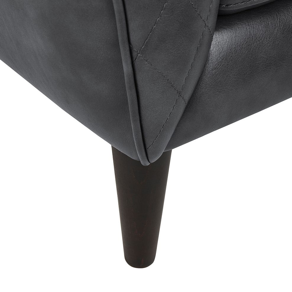 Lucca Armchair in Houston Slate Leather 6