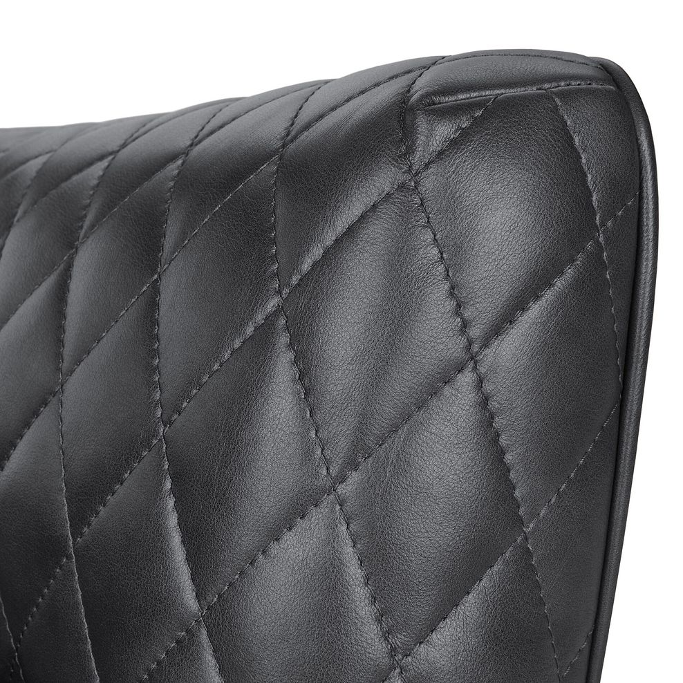 Lucca Armchair in Houston Slate Leather 7