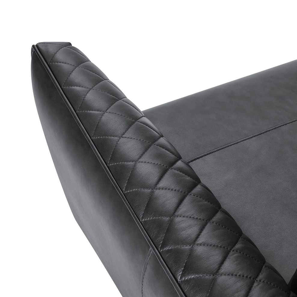 Lucca Armchair in Houston Slate Leather 8