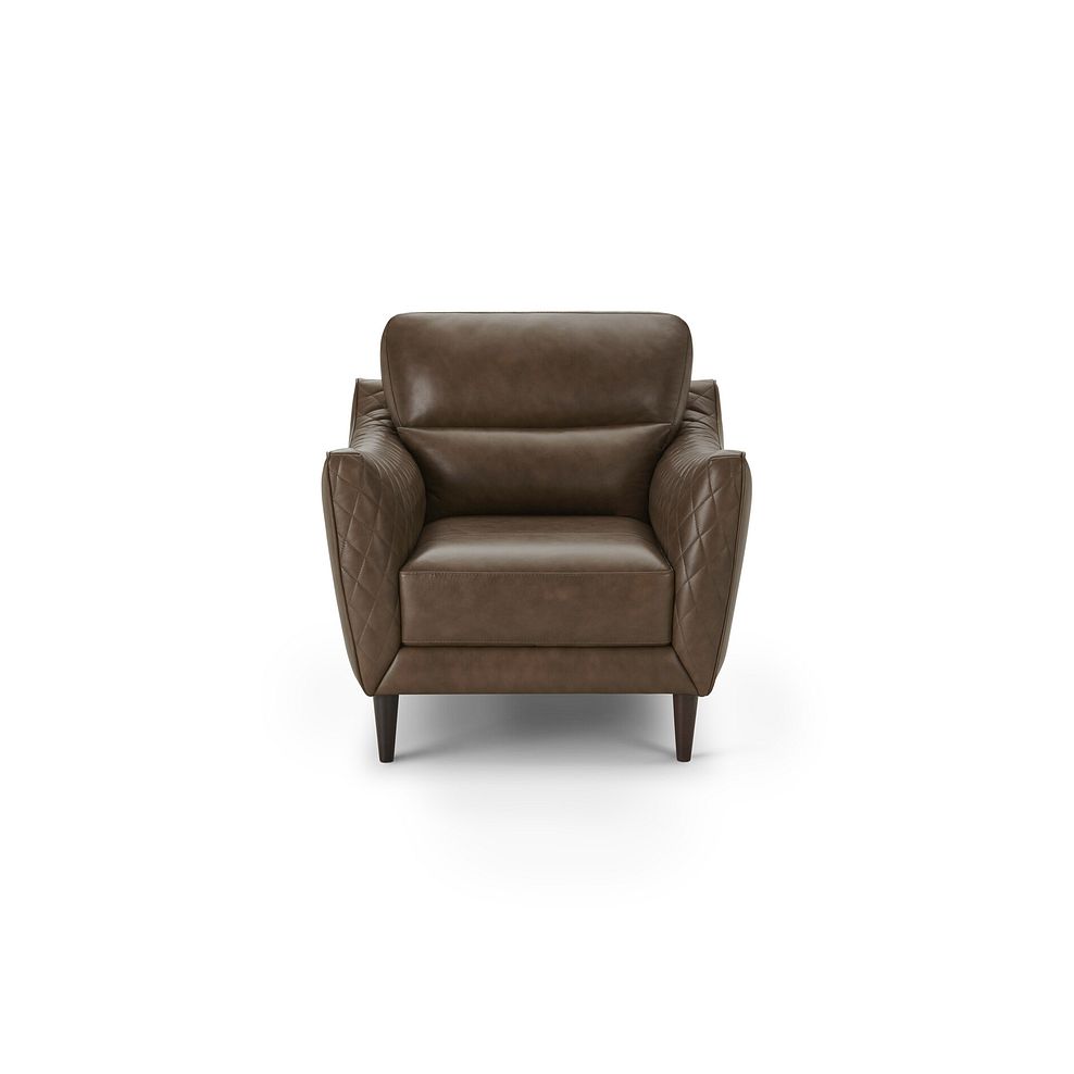 Lucca Armchair in Houston Taupe Leather 2