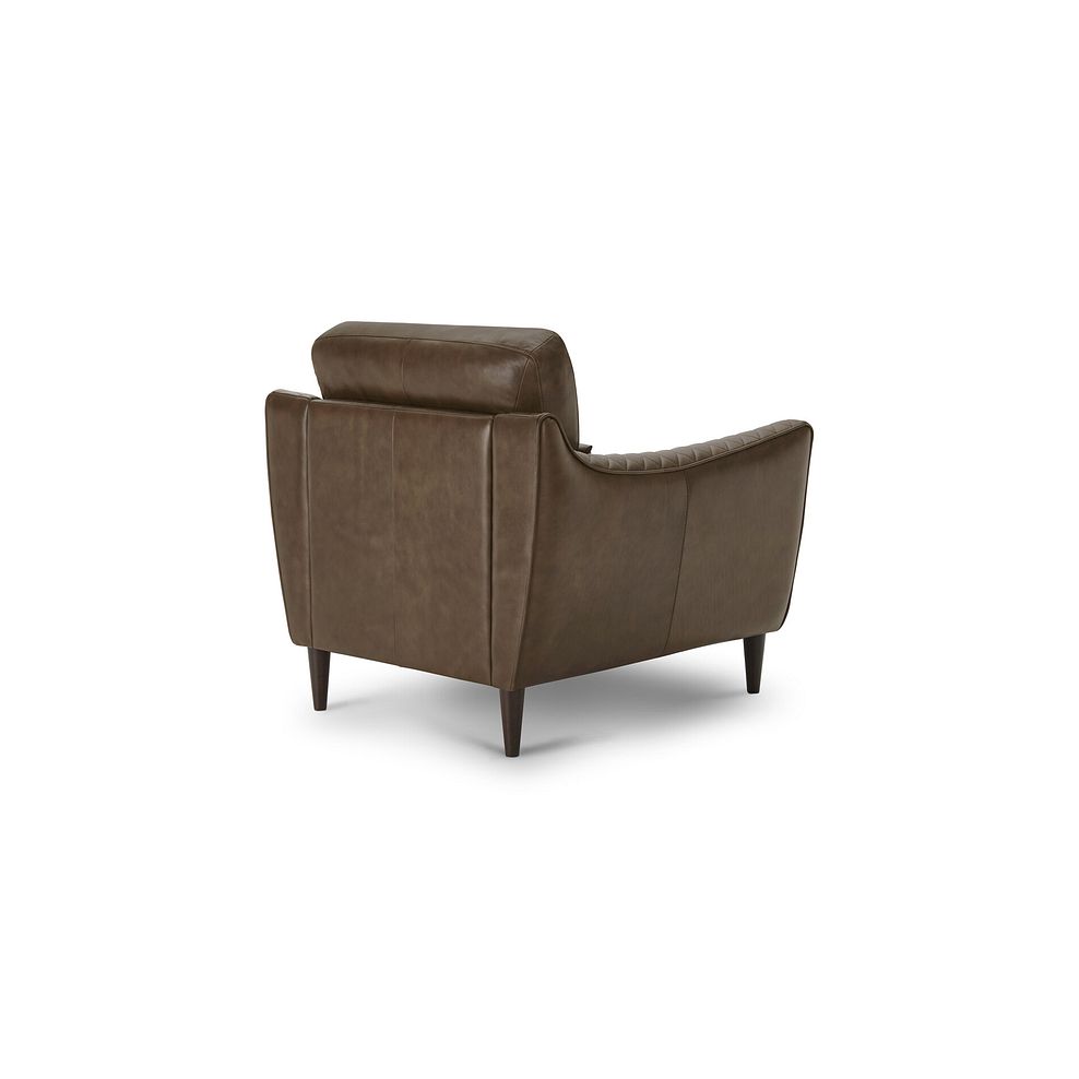 Lucca Armchair in Houston Taupe Leather 3