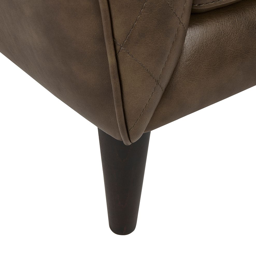 Lucca Armchair in Houston Taupe Leather 6