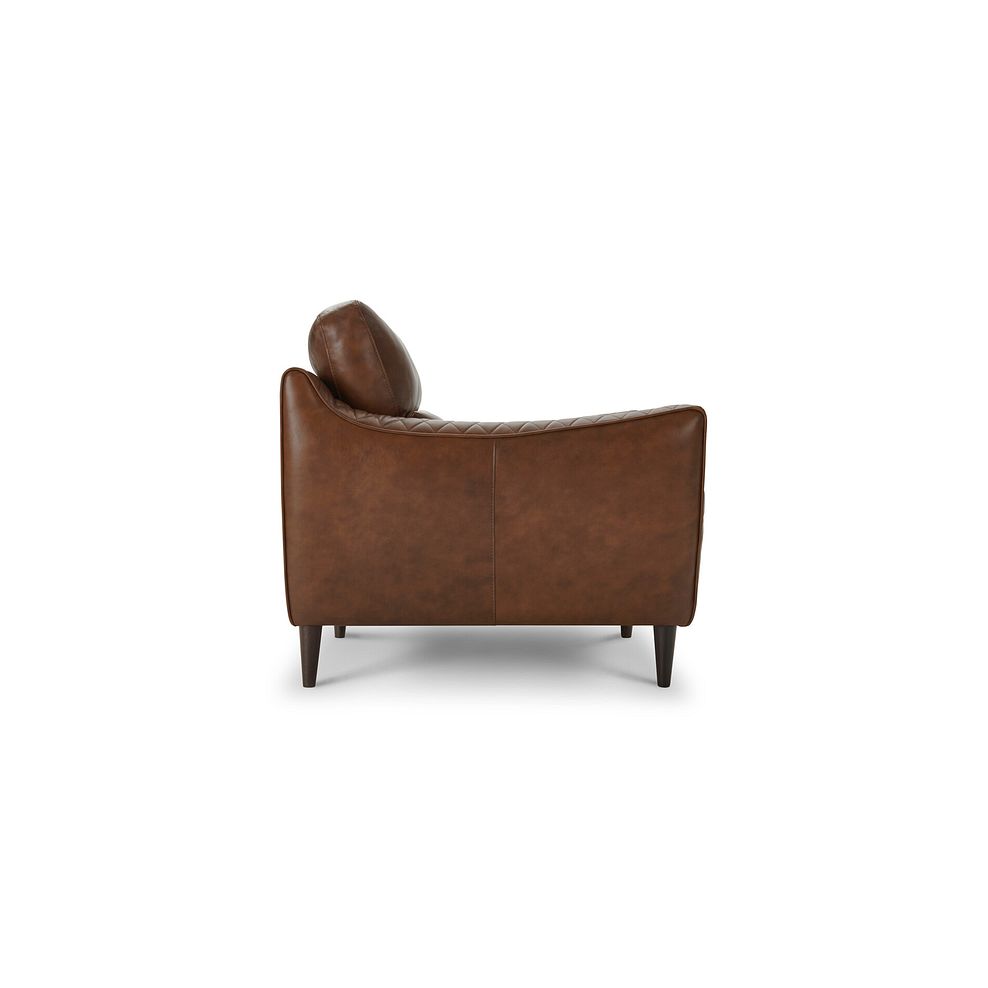 Lucca Armchair in Houston Whiskey Leather 6