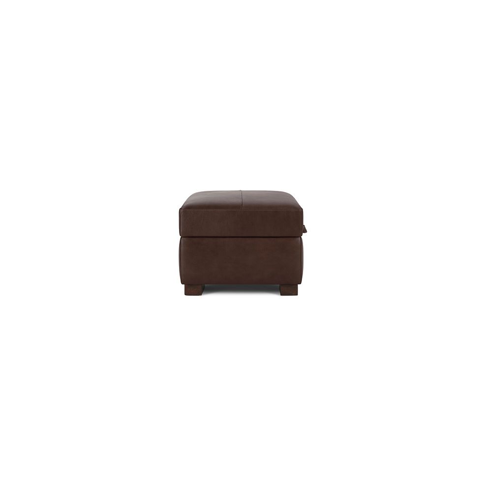 Lucca Storage Footstool in Apollo Marrone Leather 4
