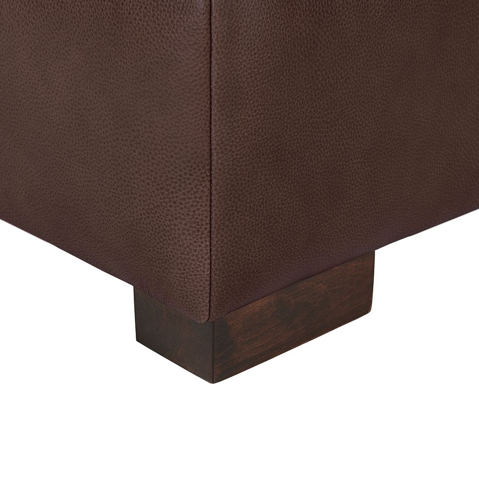 Lucca Storage Footstool in Apollo Marrone Leather 6