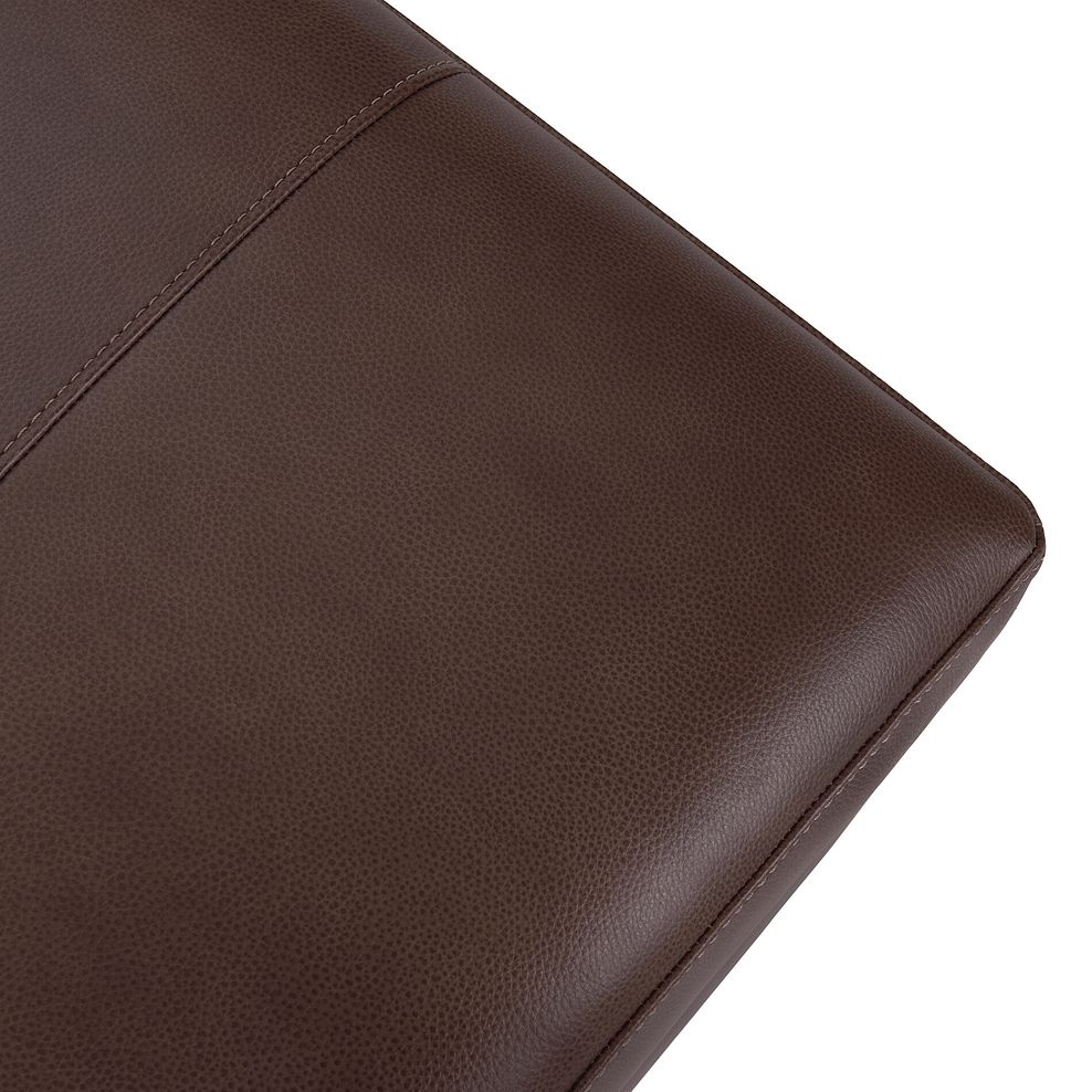 Lucca Storage Footstool in Apollo Marrone Leather 7