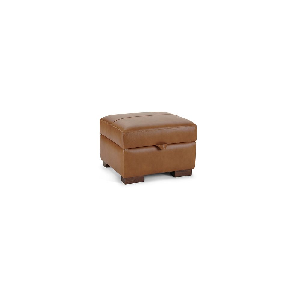 Lucca Storage Footstool in Apollo Ranch Leather 1