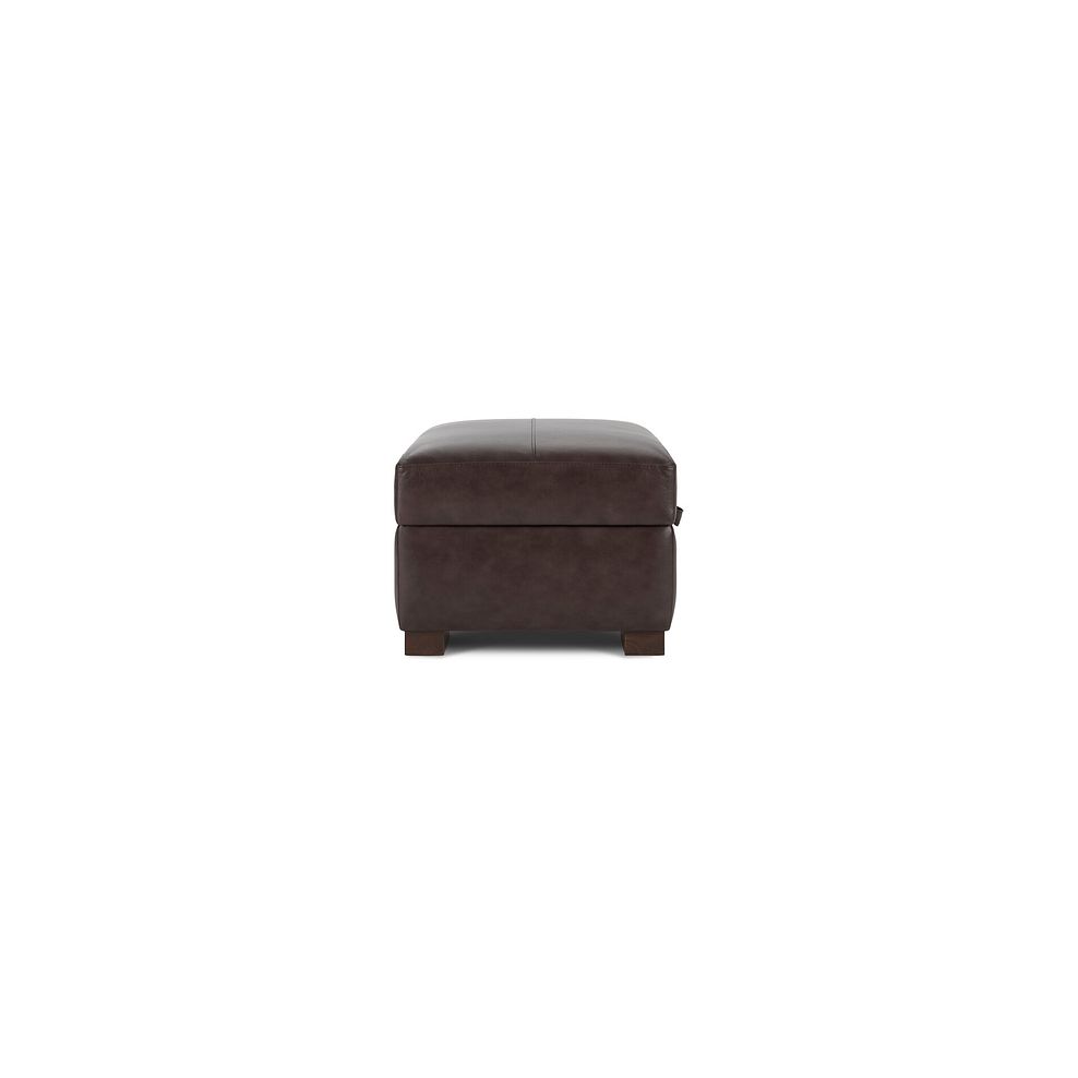 Lucca Storage Footstool in Houston Cabernet Leather 4