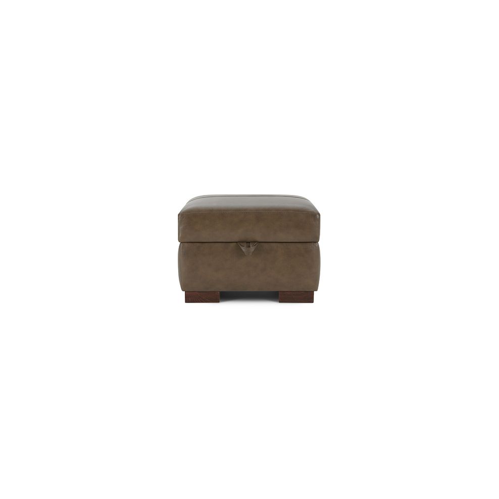 Lucca Storage Footstool in Houston Ice Leather 3