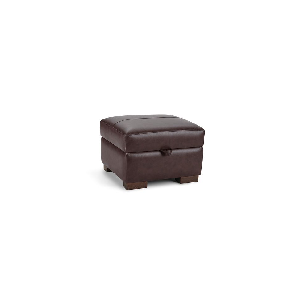 Lucca Storage Footstool in Houston Sienna Leather 1