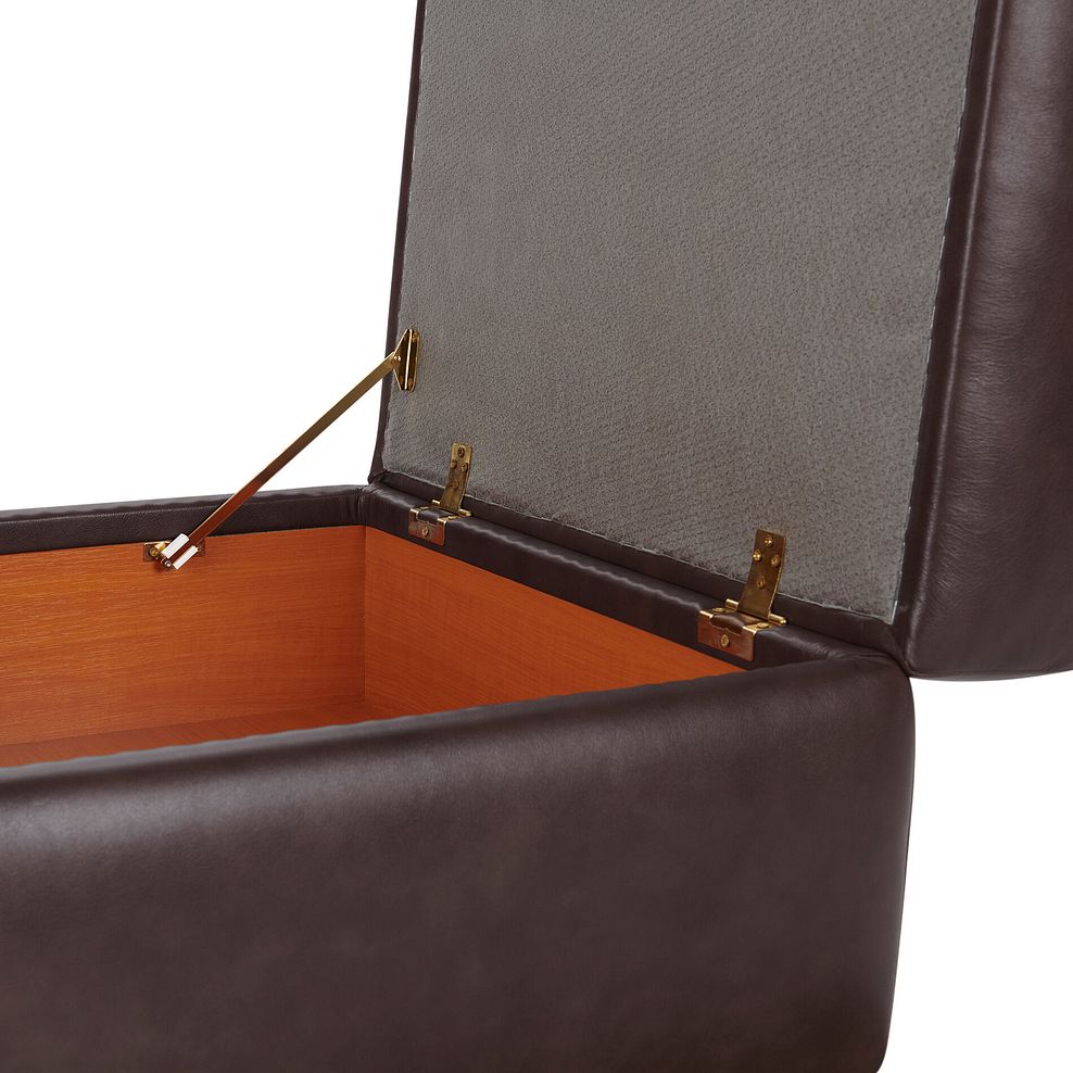 Lucca Storage Footstool in Houston Sienna Leather 8