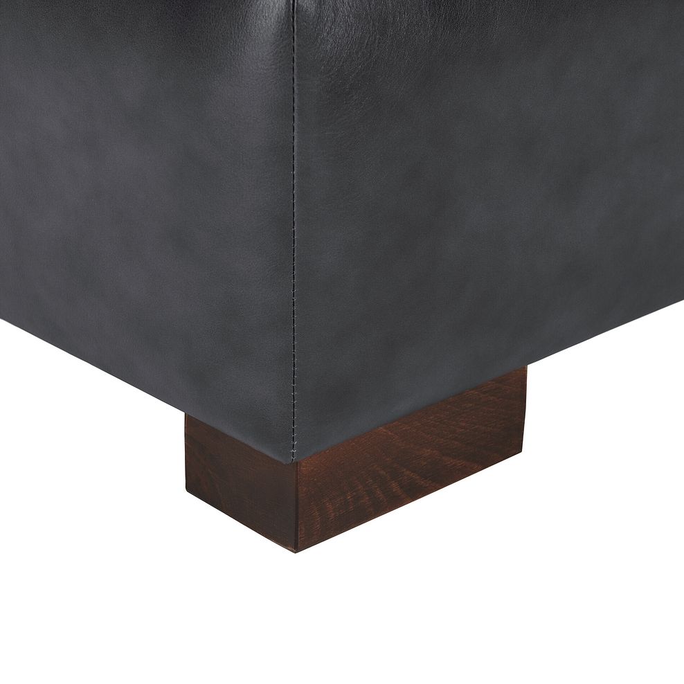 Lucca Storage Footstool in Houston Slate Leather 6