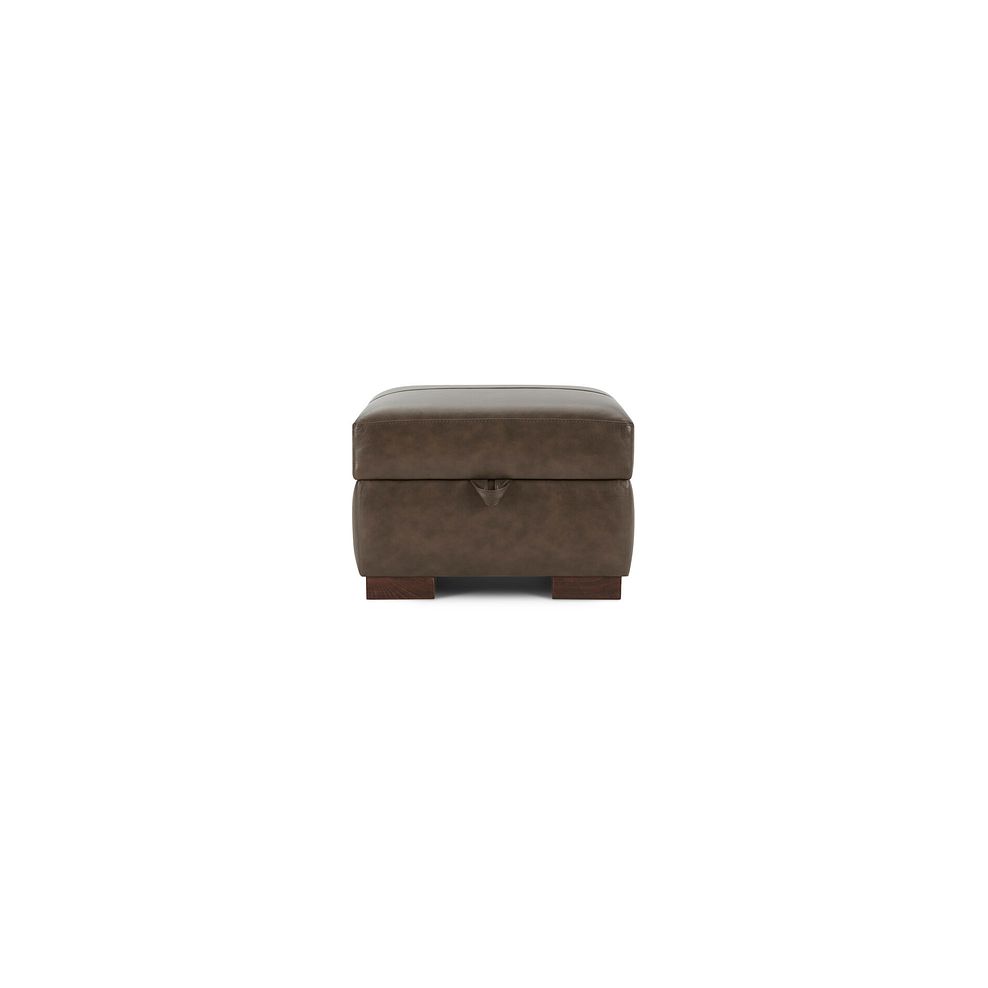 Lucca Storage Footstool in Houston Taupe Leather 3