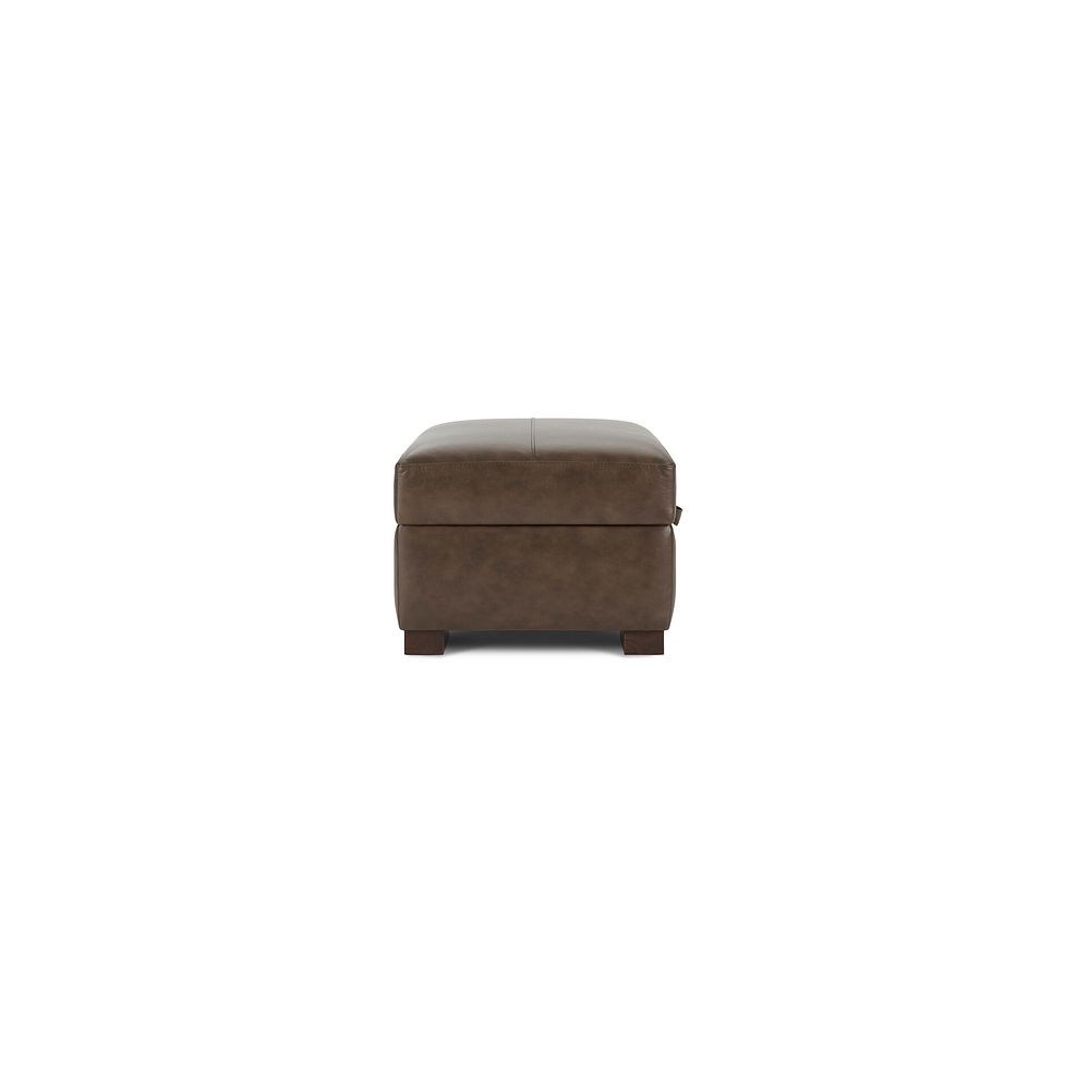 Lucca Storage Footstool in Houston Taupe Leather 4