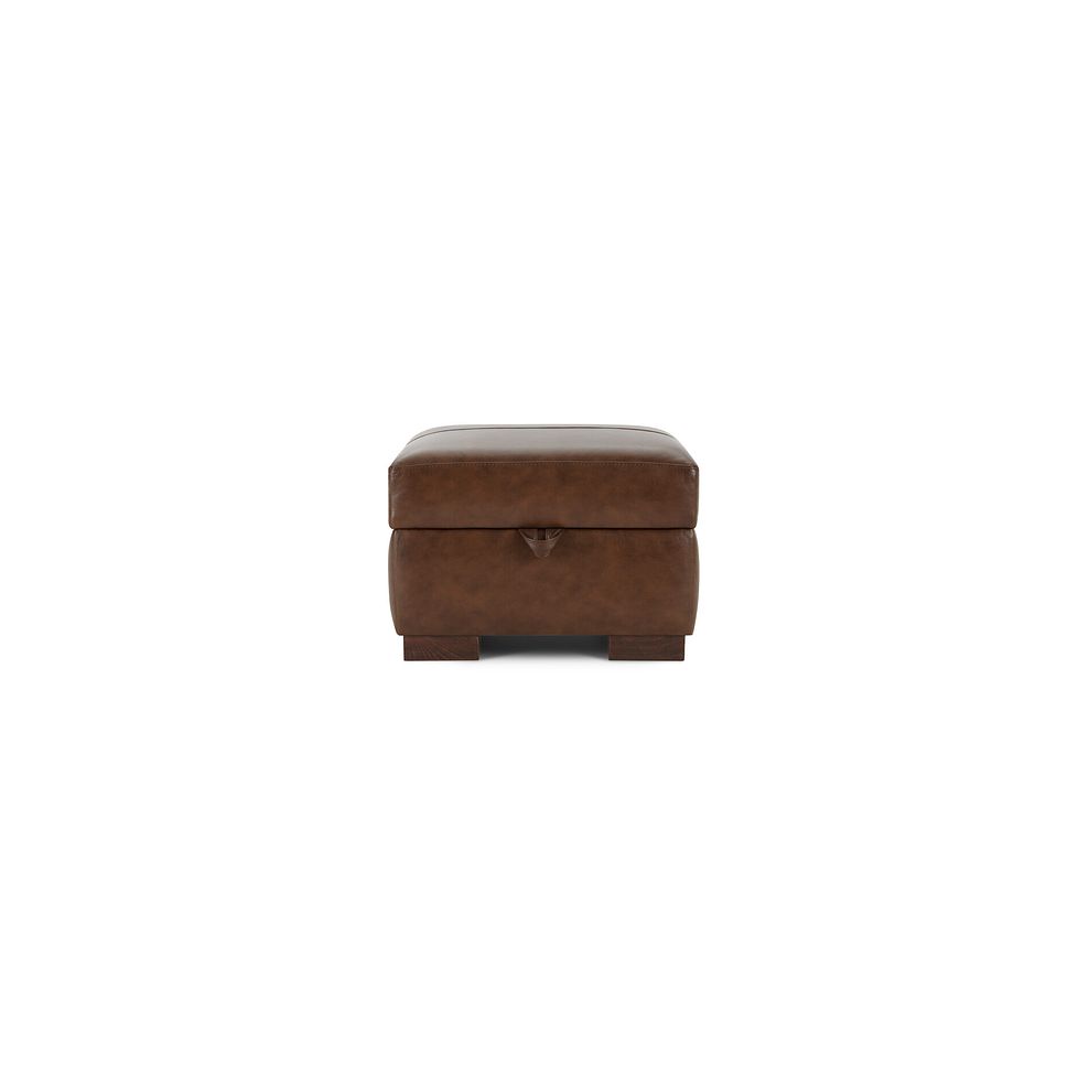 Lucca Storage Footstool in Houston Whiskey Leather Thumbnail 5