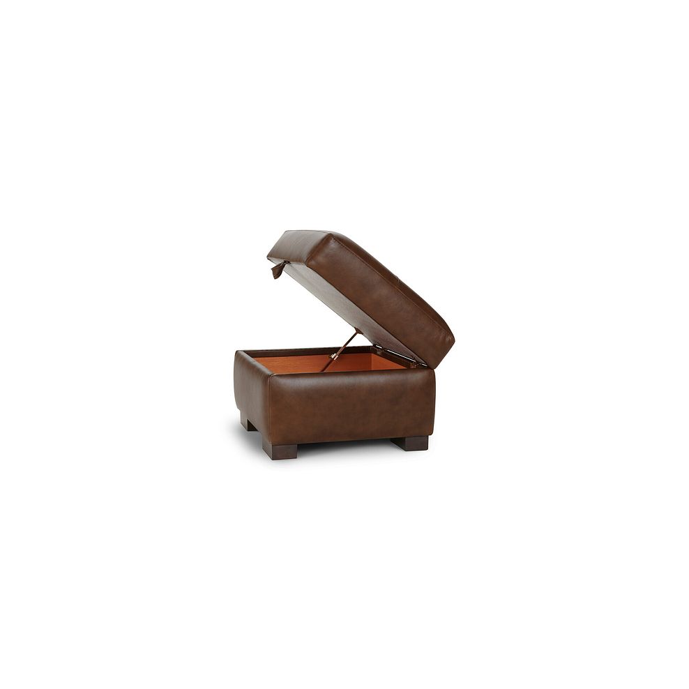 Lucca Storage Footstool in Houston Whiskey Leather 7