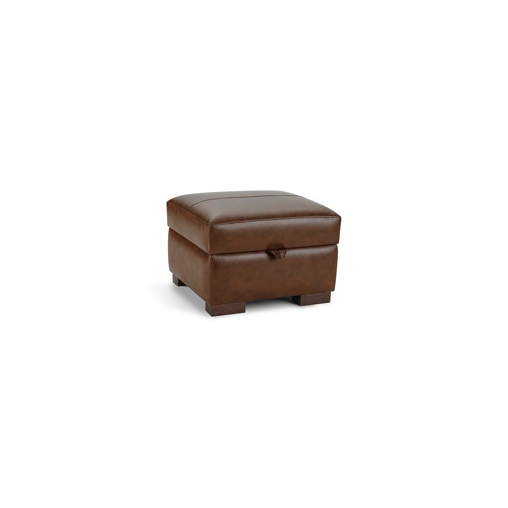 Lucca Storage Footstool in Houston Whiskey Leather 3