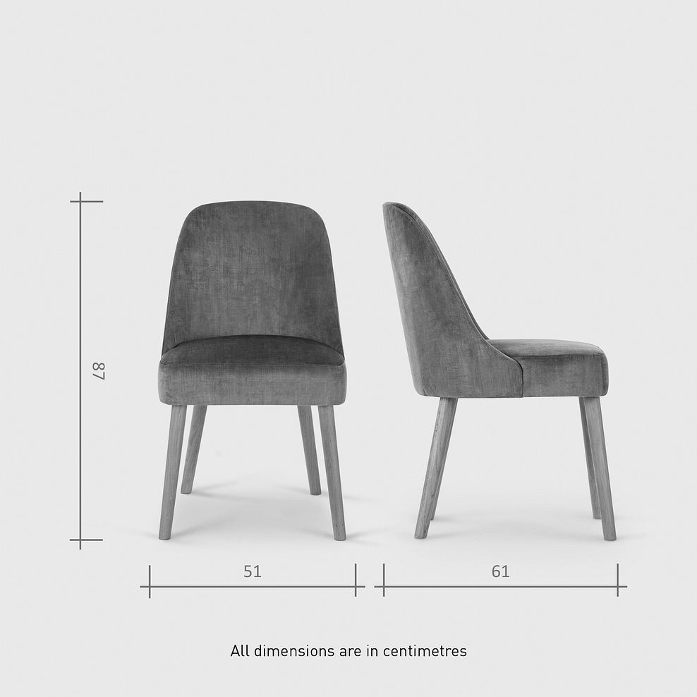Lucia Ceramic Extending Round Dining Table in Matte Grey Finish 130cm with 4 Bette Chairs 10