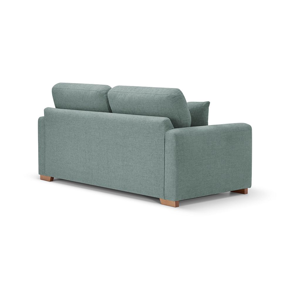 Ludlow 2 Seater Sofa in Ceriale Aqua Fabric with Forest Scatter Cushions 4