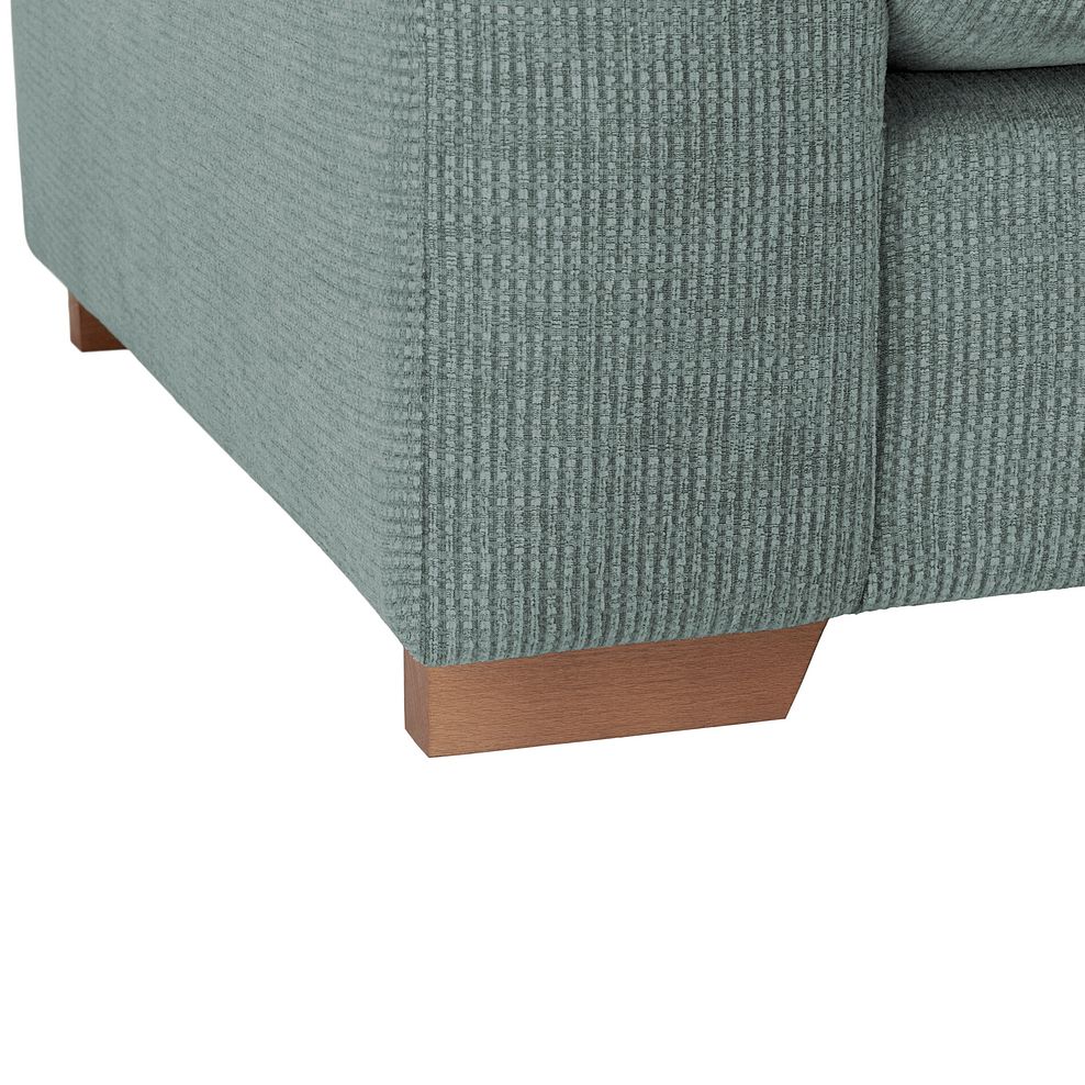 Ludlow 2 Seater Sofa in Ceriale Aqua Fabric with Forest Scatter Cushions 9