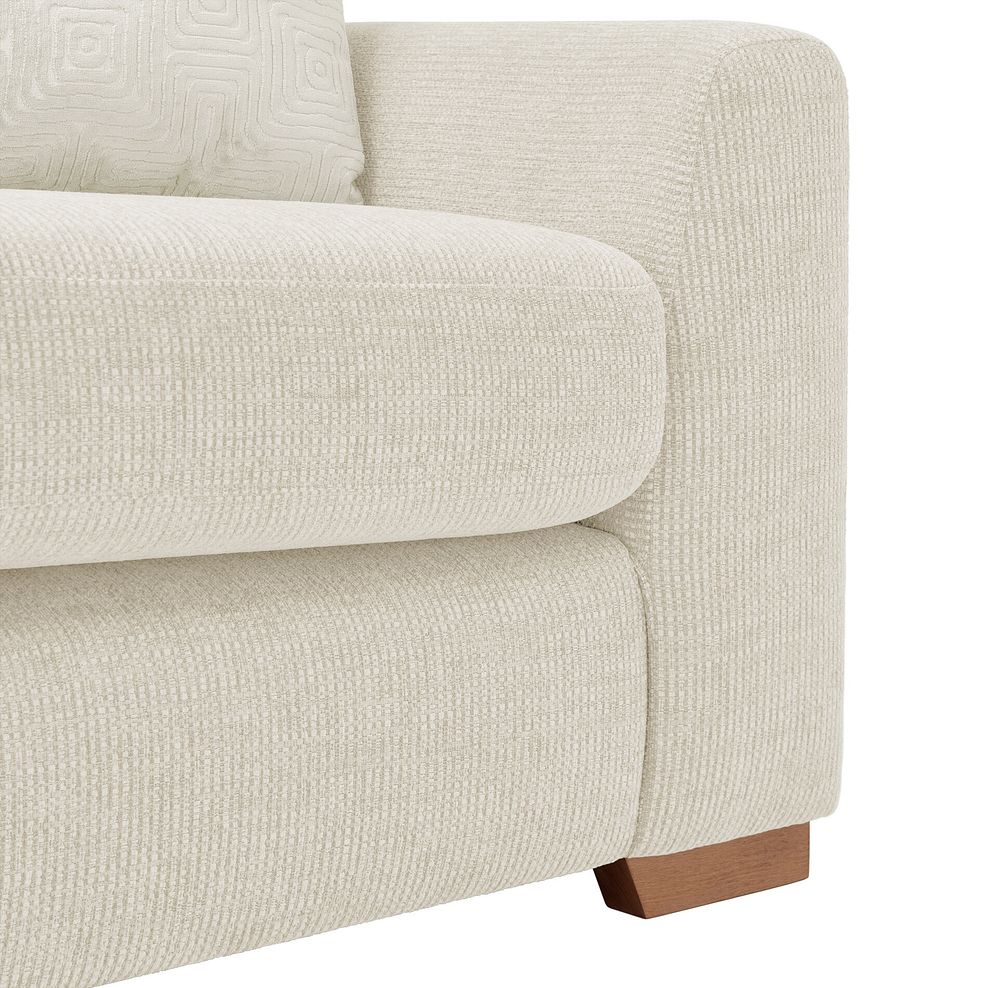 Ludlow 2 Seater Sofa in Ceriale Cream Fabric with Oyster Scatter Cushions 7