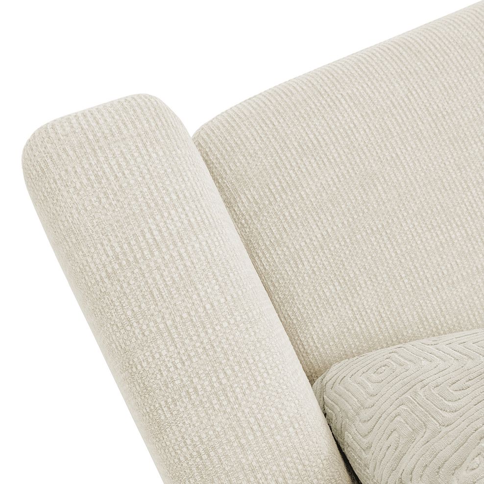 Ludlow 2 Seater Sofa in Ceriale Cream Fabric with Oyster Scatter Cushions 8