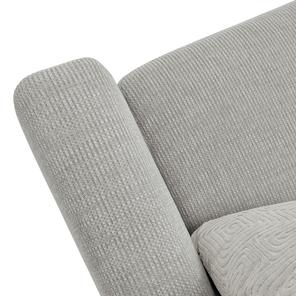 Ludlow 2 Seater Sofa in Ceriale Silver Fabric with Dove Scatter Cushions 8