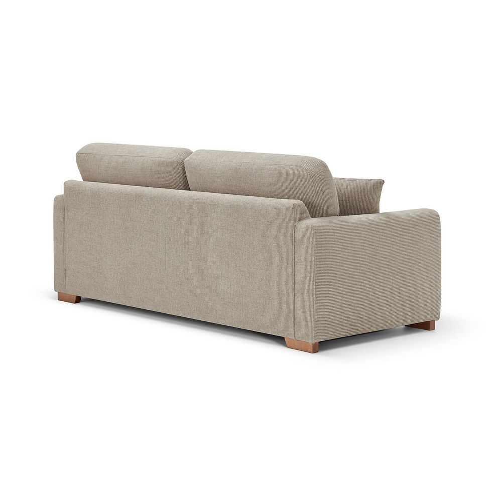 Ludlow 3 Seater Sofa in Ceriale Biscuit Fabric with Truffle Scatter Cushions 5