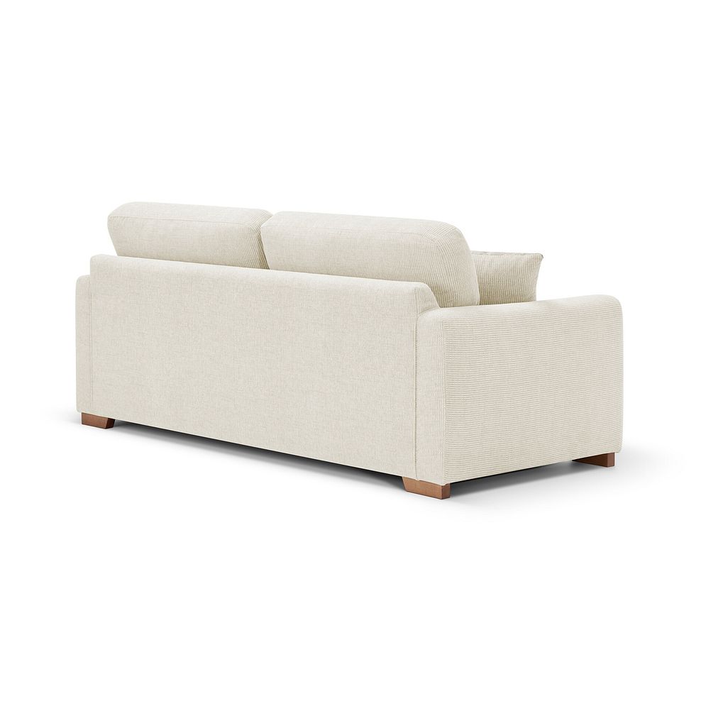 Ludlow 3 Seater Sofa in Ceriale Cream Fabric with Oyster Scatter Cushions 4