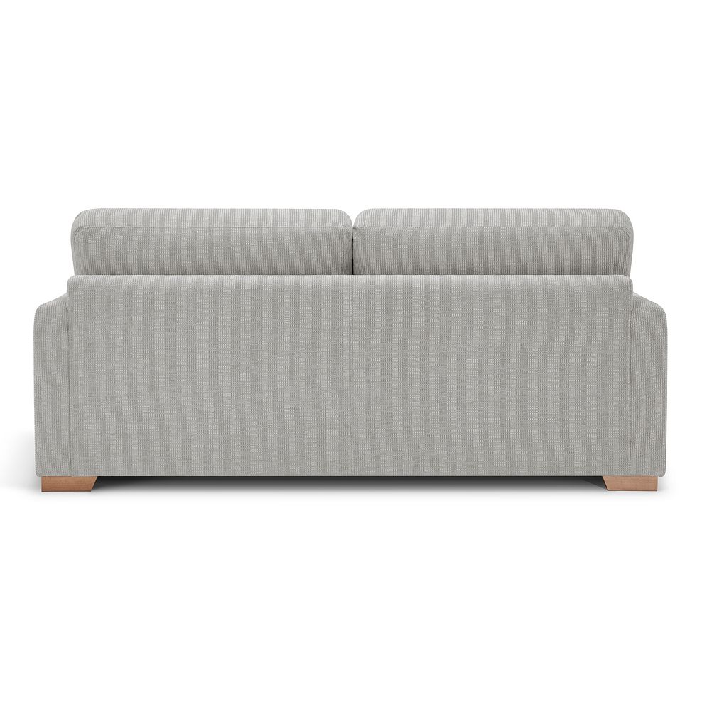 Ludlow 3 Seater Sofa in Ceriale Silver Fabric with Dove Scatter Cushions 5