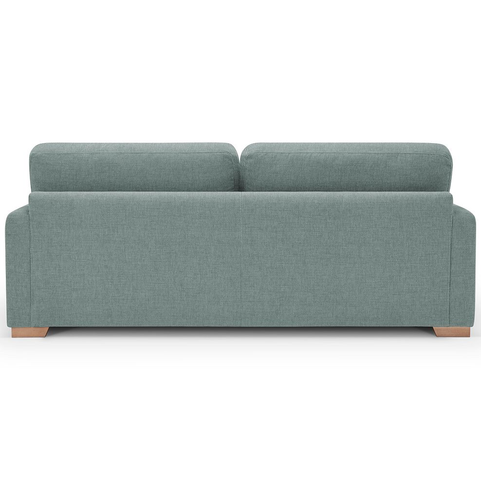 Ludlow 4 Seater Sofa in Ceriale Aqua Fabric with Forest Scatter Cushions 2