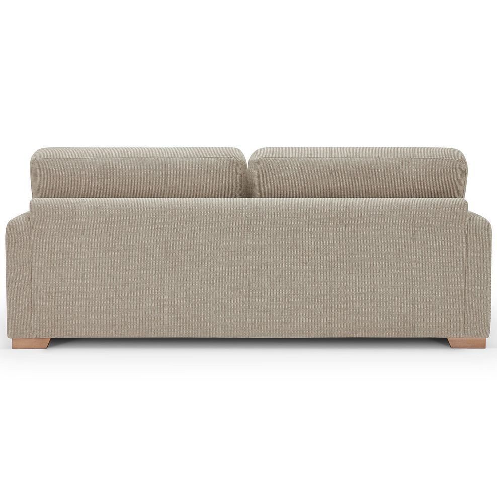 Ludlow 4 Seater Sofa in Ceriale Biscuit Fabric with Truffle Scatter Cushions 6